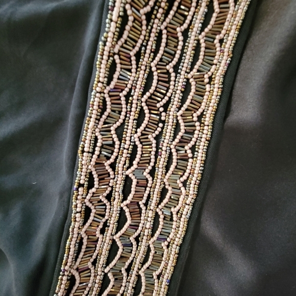 XOXO Evening Black Dress with beaded waist Size 1/2 - Picture 9 of 11